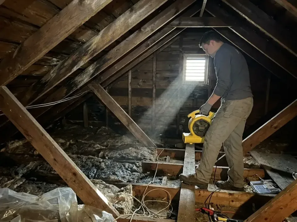 attic-water-damage-drying-proc-007 — frequently asked questions, Emergency Water Extraction & 24/7 Flood Response in Tarrant…